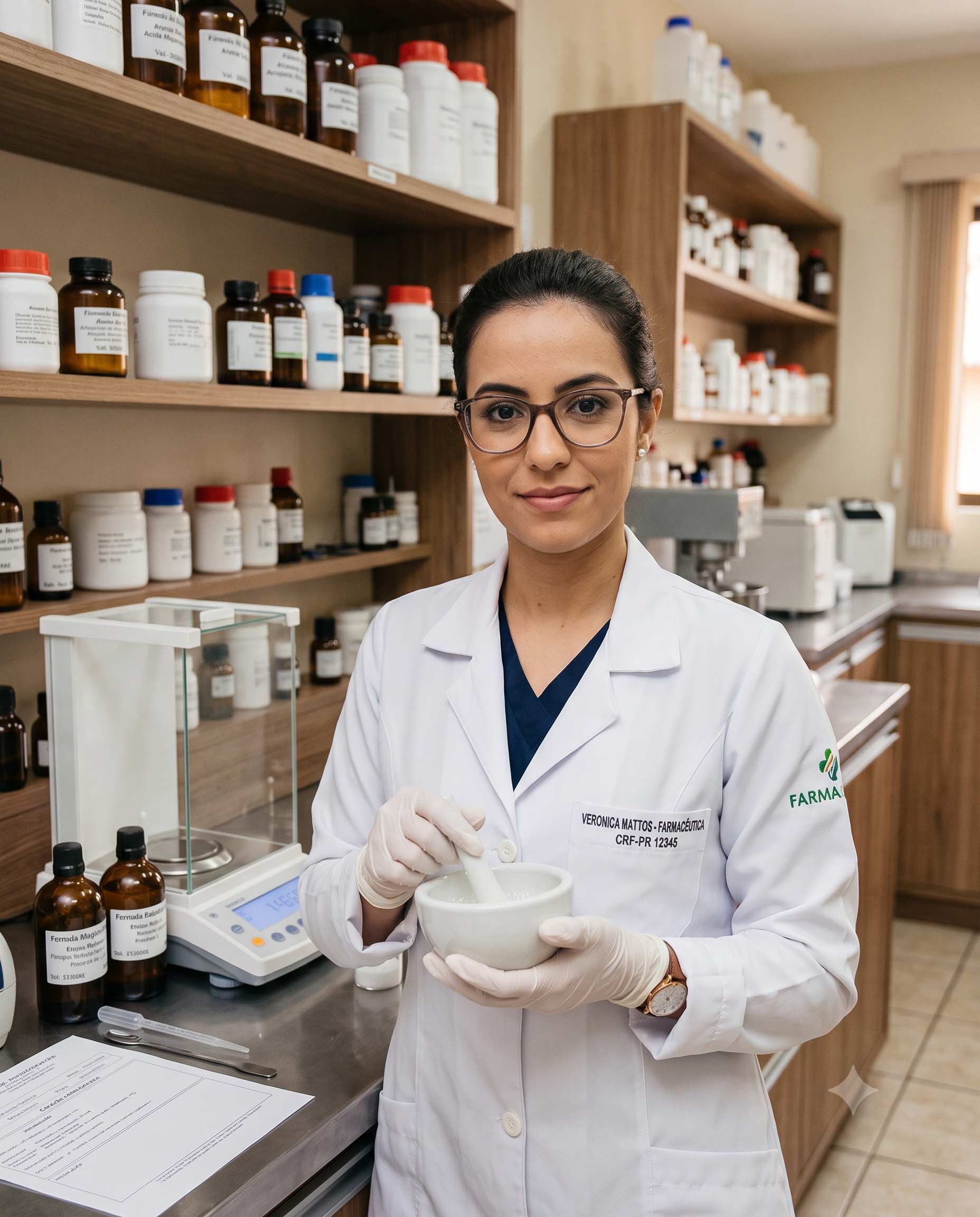 Verônica Mattos, farmacêutica responsável pela Santé Farma
